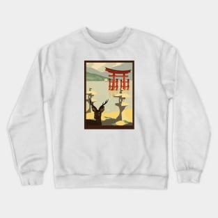 Miyajima Torii vector image Crewneck Sweatshirt